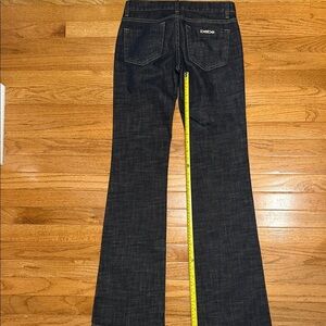 bebe Dark Indigo Flare Jeans